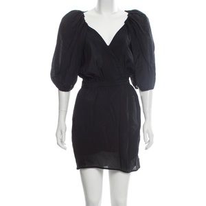 Elizabeth And James Puff Sleeve Wrap Dress Sz 0.